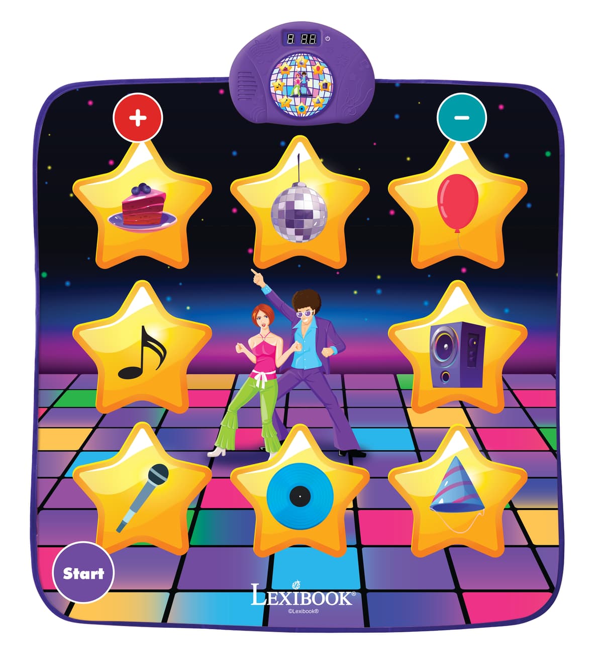Tapis De Danse Électronique Avec Lumières LED - Jeux Interactifs Pour TV Avec Caméra HD - Famille Et Enfants