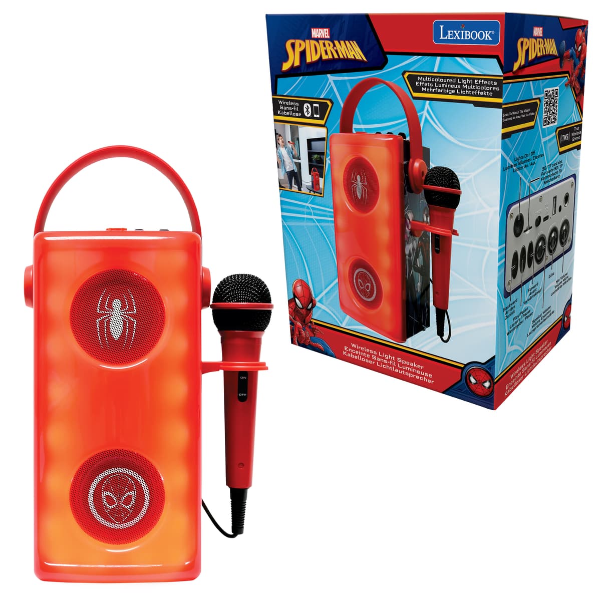 Mochila Stitch Niña LEXIBOOK Spiderman Auriculares Bluetooth