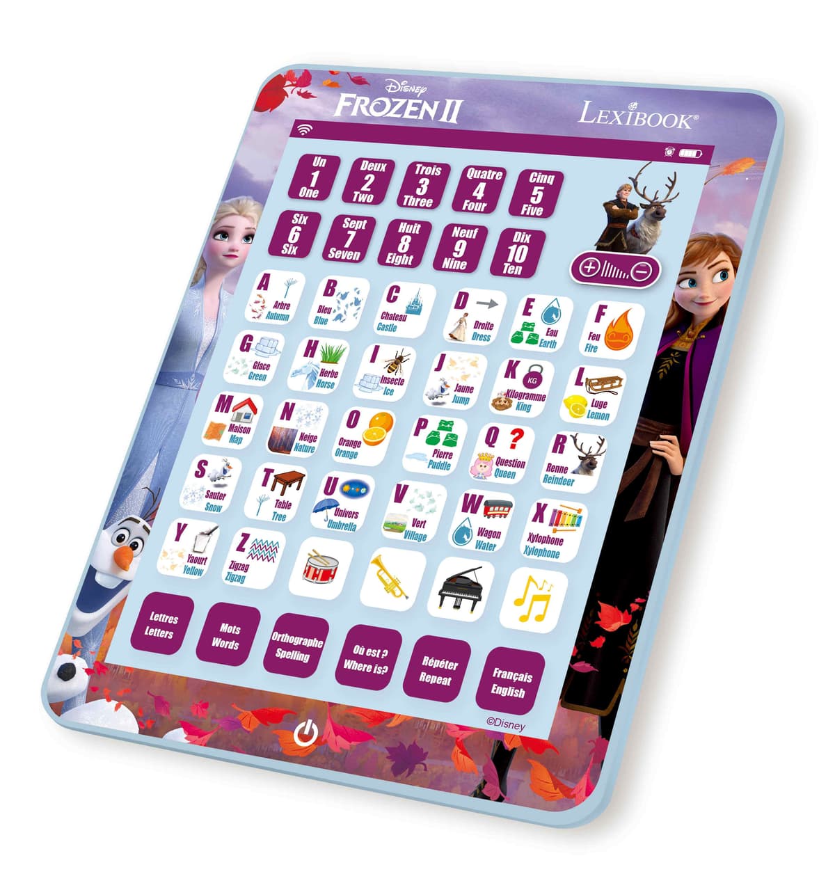 Ordenadores Infantiles Tableta Educativa Frozen Bilingüe (Español