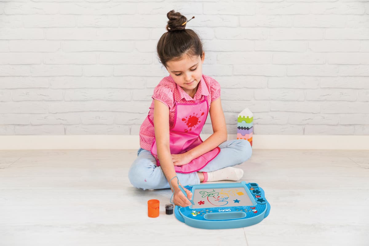 Lavagna Magnetica Mini Per Disegno – Gioco Educativo Con Palline E Penna, Per Bambini, Blu, Da Viaggio