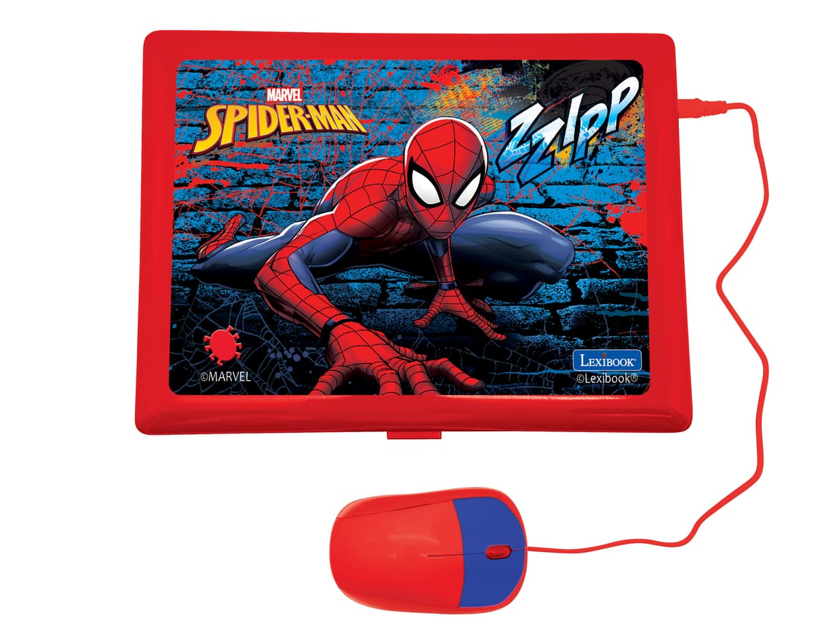 Clementoni Marvel Spiderman Ordinateur Portable Éducatif - 30 Activités, 4 Ans+, Enfant Italien