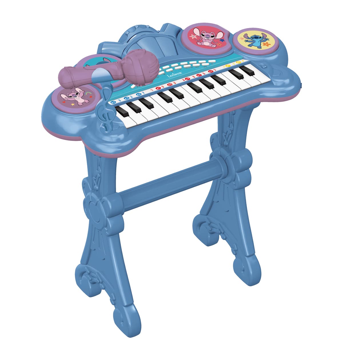 Piano électronique La Reine des Neiges avec siège, microphone et câble Aux-In Piano électronique La Reine des Neiges avec siège, microphone et câble Aux-In