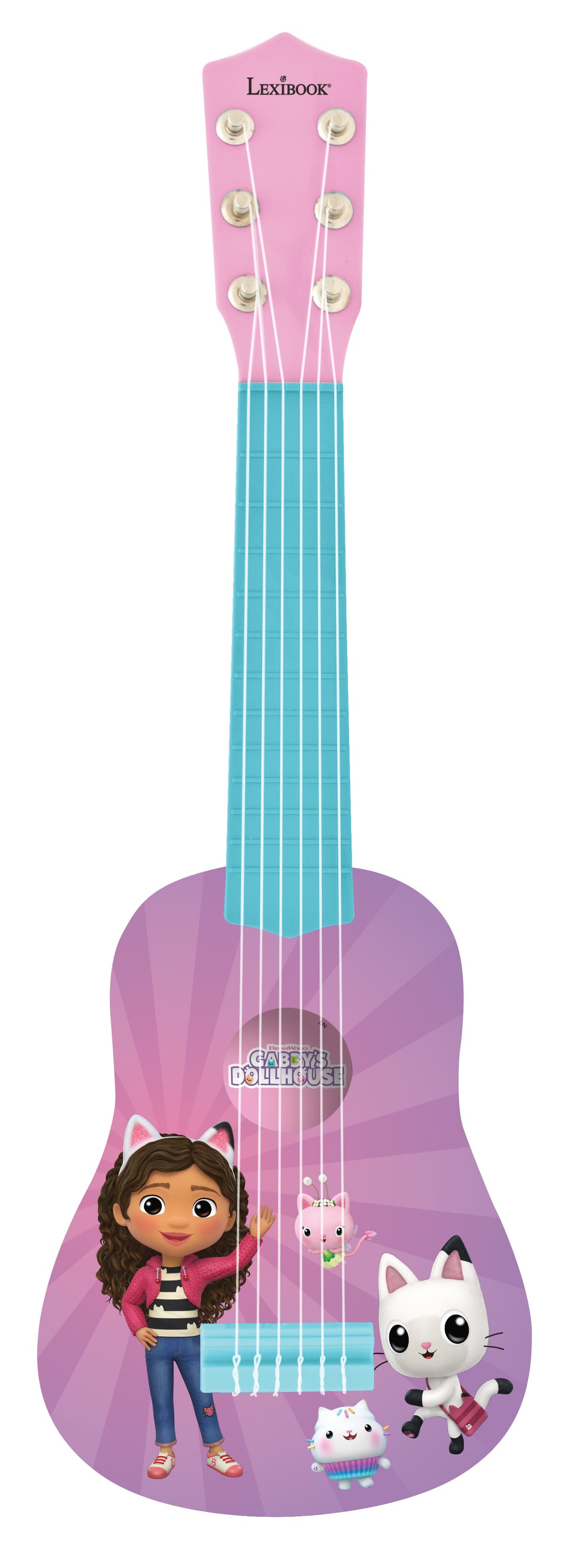 Lexibook, Gabby et la Maison Magique, Ma première Guitare pour Enfant, 6 Cordes en Nylon, 53 cm, Guide Inclus, Dès 3 ans - Jeux - Jouets Lexibook, Gabby et la Maison Magique, Ma première Guitare pour Enfant, 6 Cordes en Nylon, 53 cm, Guide Inclus, Dès 3 ans - Jeux - Jouets