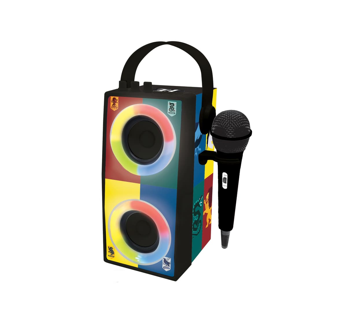 Lexibook, iParty, Enceinte Portable Bluetooth Lumineuse avec Micro, karaoké, effets lumineux, sans-fil, USB, carte SD, batterie rechargeable, blanc, BTP180Z Lexibook, iParty, Enceinte Portable Bluetooth Lumineuse avec Micro, karaoké, effets lumineux, sans-fil, USB, carte SD, batterie rechargeable, blanc, BTP180Z