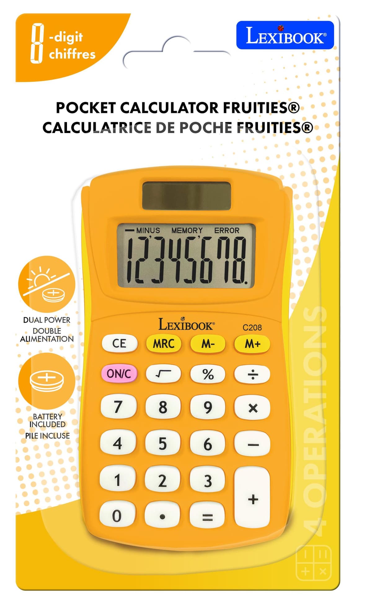 Chicmine Calcolatrice 2 In 1 Righello Portatile, Tascabile, 8 Cifre, Color Argento, Con Righello, Materiale Scolastico Da 20 Cm