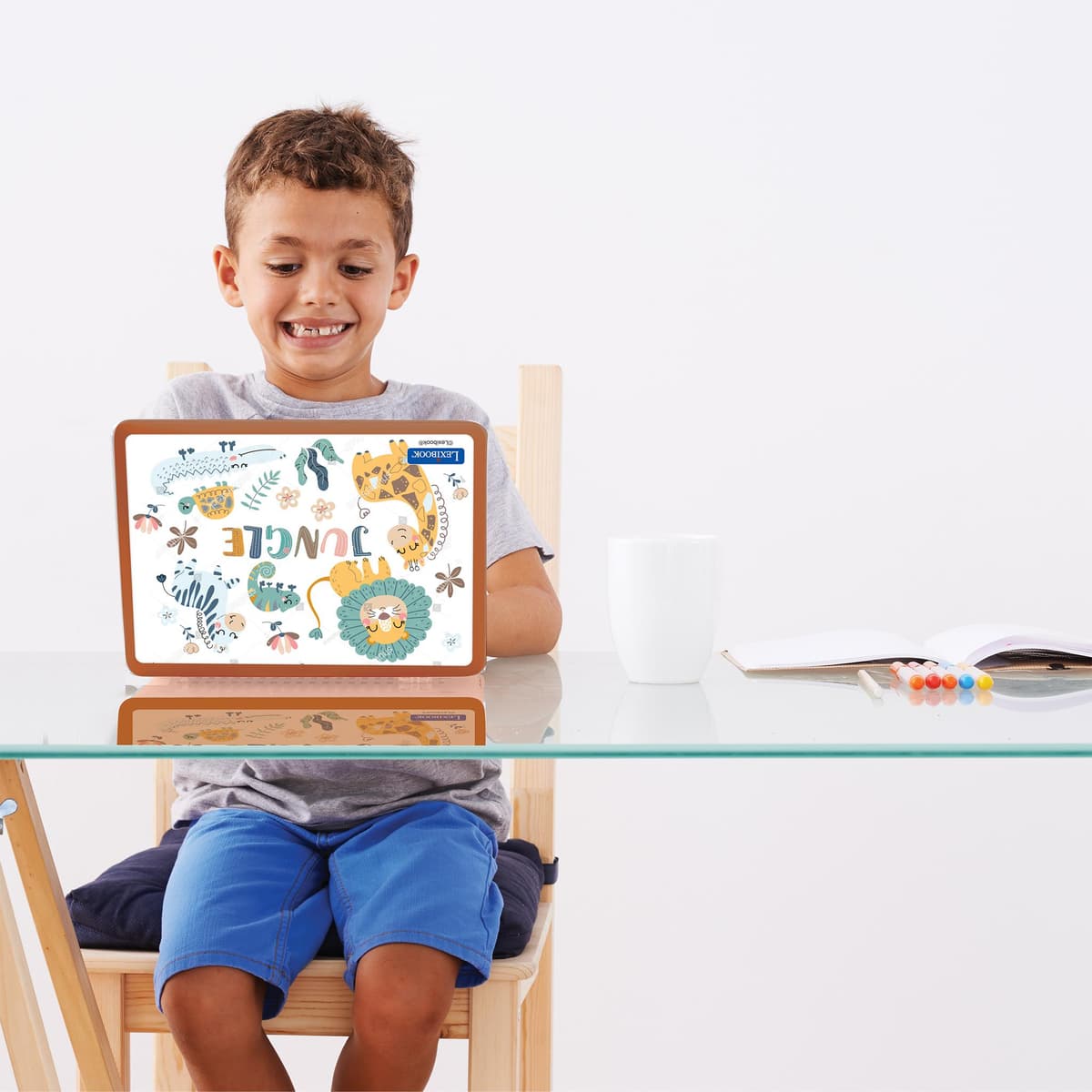 Ordinateur portable éducatif bilingue Animaux avec 124 activités (AN/FR Ordinateur portable éducatif bilingue Animaux avec 124 activités (AN/FR