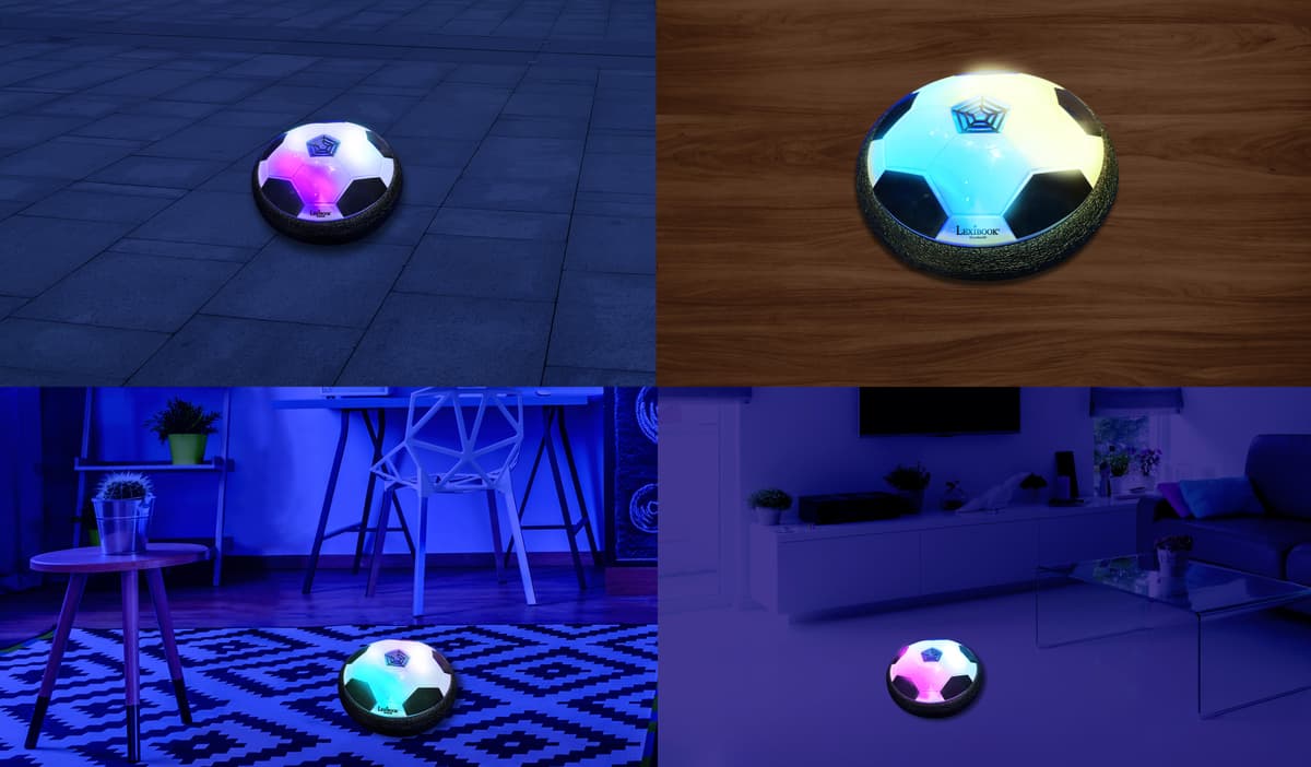 Ballon De Foot Aéroglisseur AIR POWER – Jouez En Intérieur Et Dans Le Noir Avec LED !