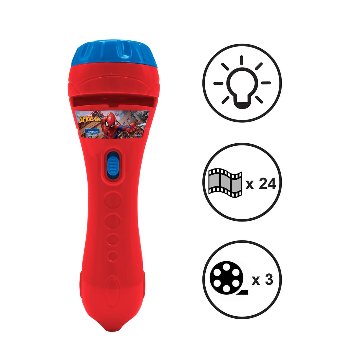 Spider-Man Stories projector and torch light | Lexibook Spider-Man Stories projector and torch light | Lexibook