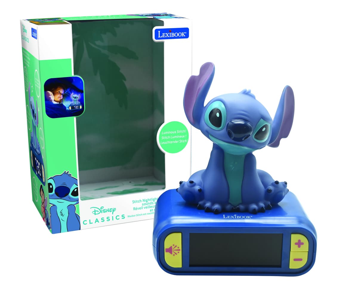Scout Sveglia Blu Rettangolare – Con Snooze, Luci Notturne E Interruttore Crepuscolare