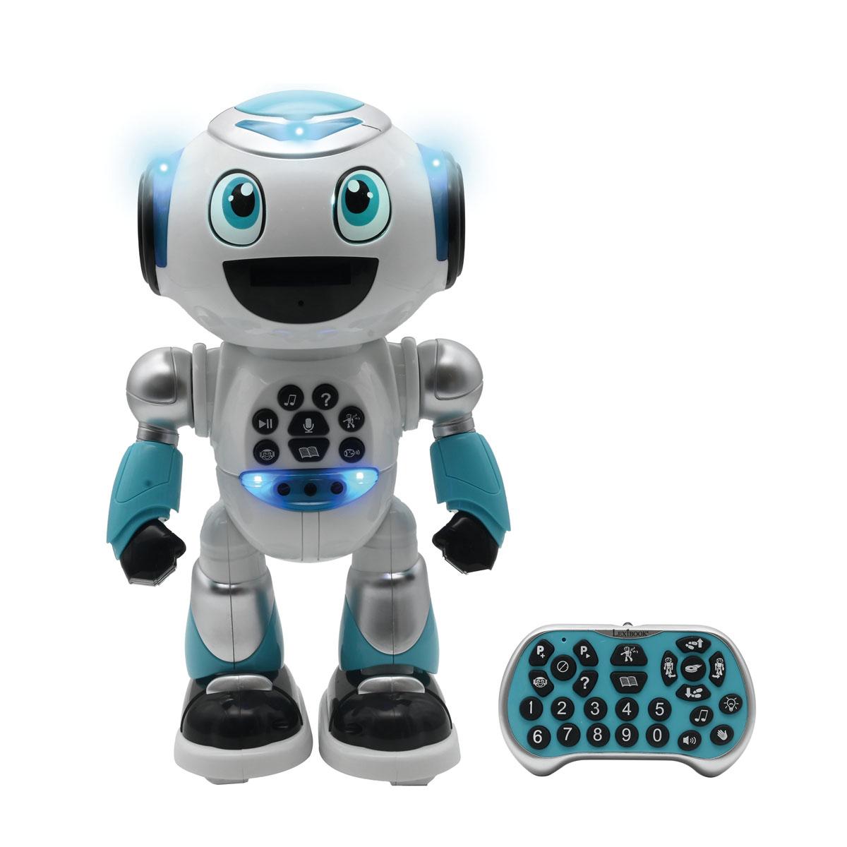 Lexibook, Powerman® Star, Ferngesteuerter Roboter, Sprechen und Gehen, programmierbar, für Kinder 4+, französische Version, Weiß/Blau, ROB85FR Lexibook, Powerman® Star, Ferngesteuerter Roboter, Sprechen und Gehen, programmierbar, für Kinder 4+, französische Version, Weiß/Blau, ROB85FR
