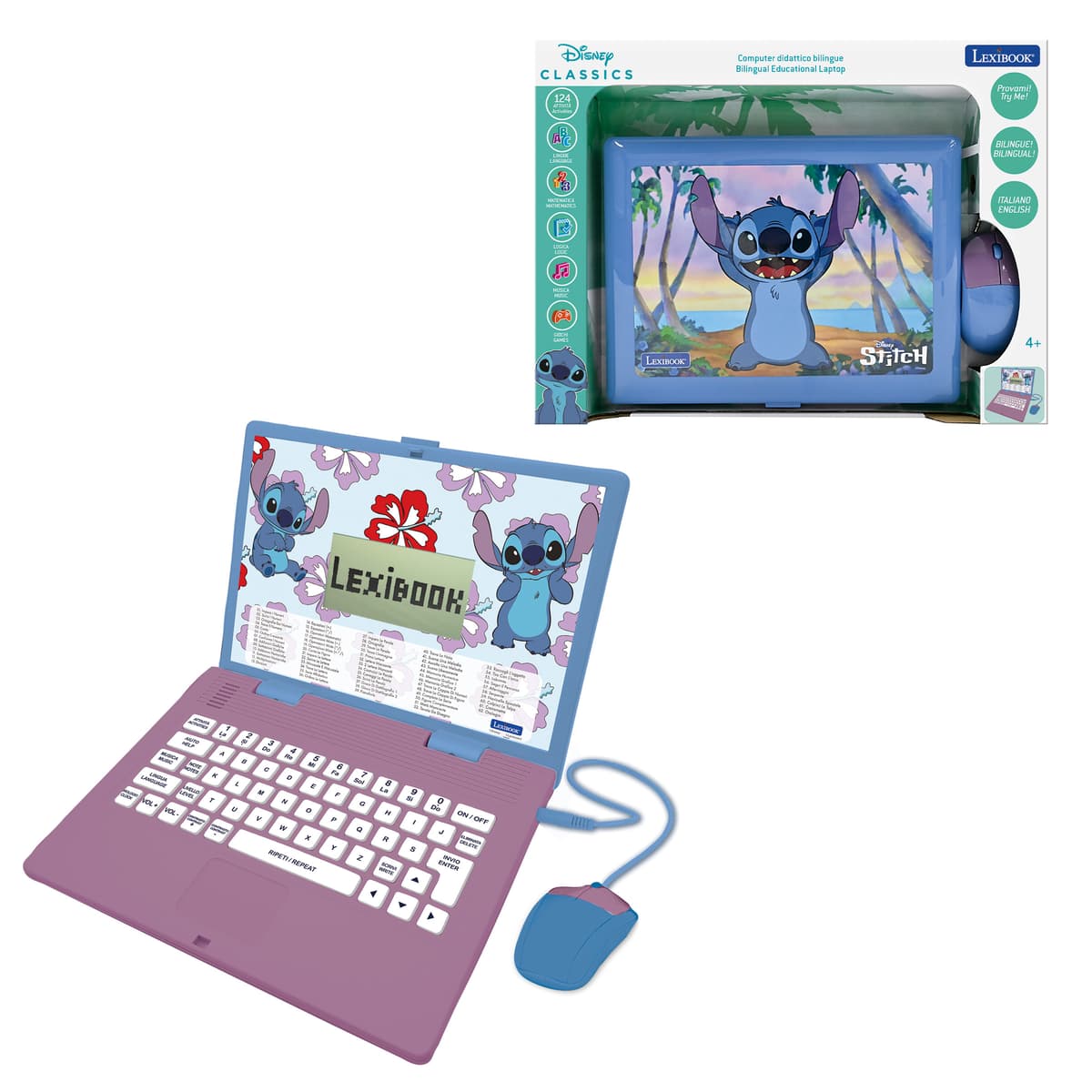 Stitch Using Computer Bilingual educational Stitch computer with 124 activities in English ...