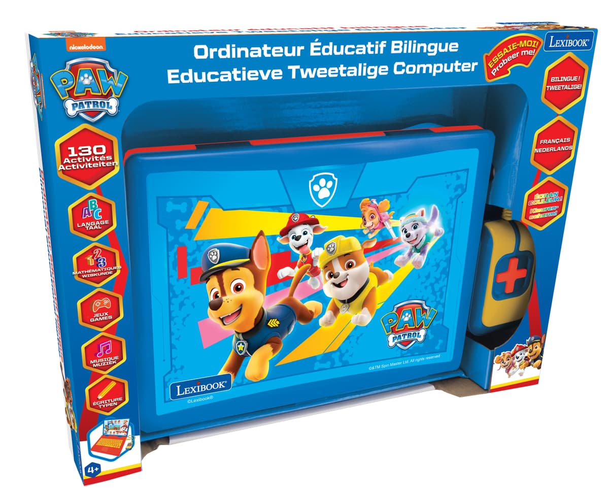 LEXIBOOK Paw Patrol JC598PAi JC598PAi Ordinateur Portable éducatif et bilingue E LEXIBOOK Paw Patrol JC598PAi JC598PAi Ordinateur Portable éducatif et bilingue E