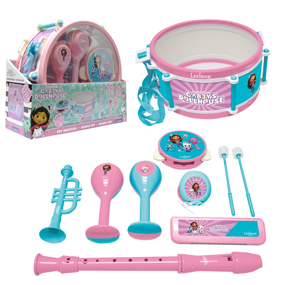 Coffret musical enfant 7 instruments - Mickey Mousse bleu - Lexibook Coffret musical enfant 7 instruments - Mickey Mousse bleu - Lexibook