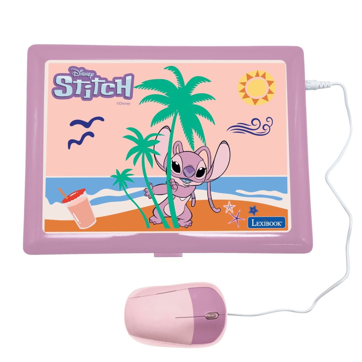 Stitch Computer Toy Angel from Disney Stitch Bilingual Talking Educational laptop – 124 ...