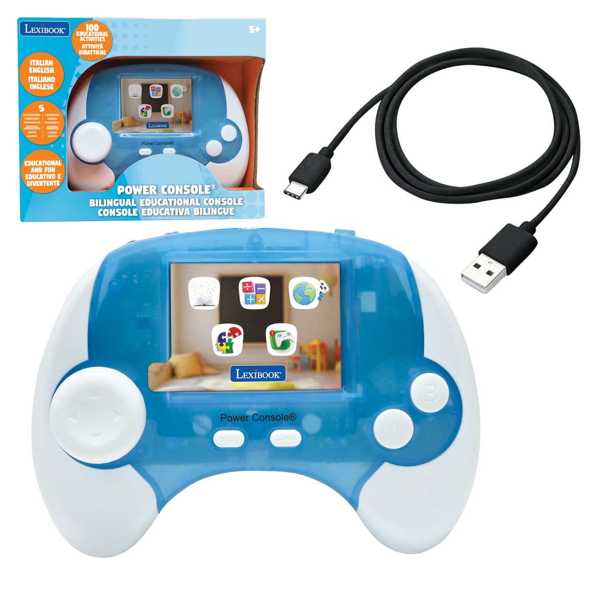 Lexibook Power Console – Consola Educativa Bilingüe Con 100 Actividades En Inglés Y Español, Pantalla De 2.8 Pulgadas, Joystick Ergonómico, Para Niños Lexibook Power Console – Consola Educativa Bilingüe Con 100 Actividades En Inglés Y Español, Pantalla De 2.8 Pulgadas, Joystick Ergonómico, Para Niños