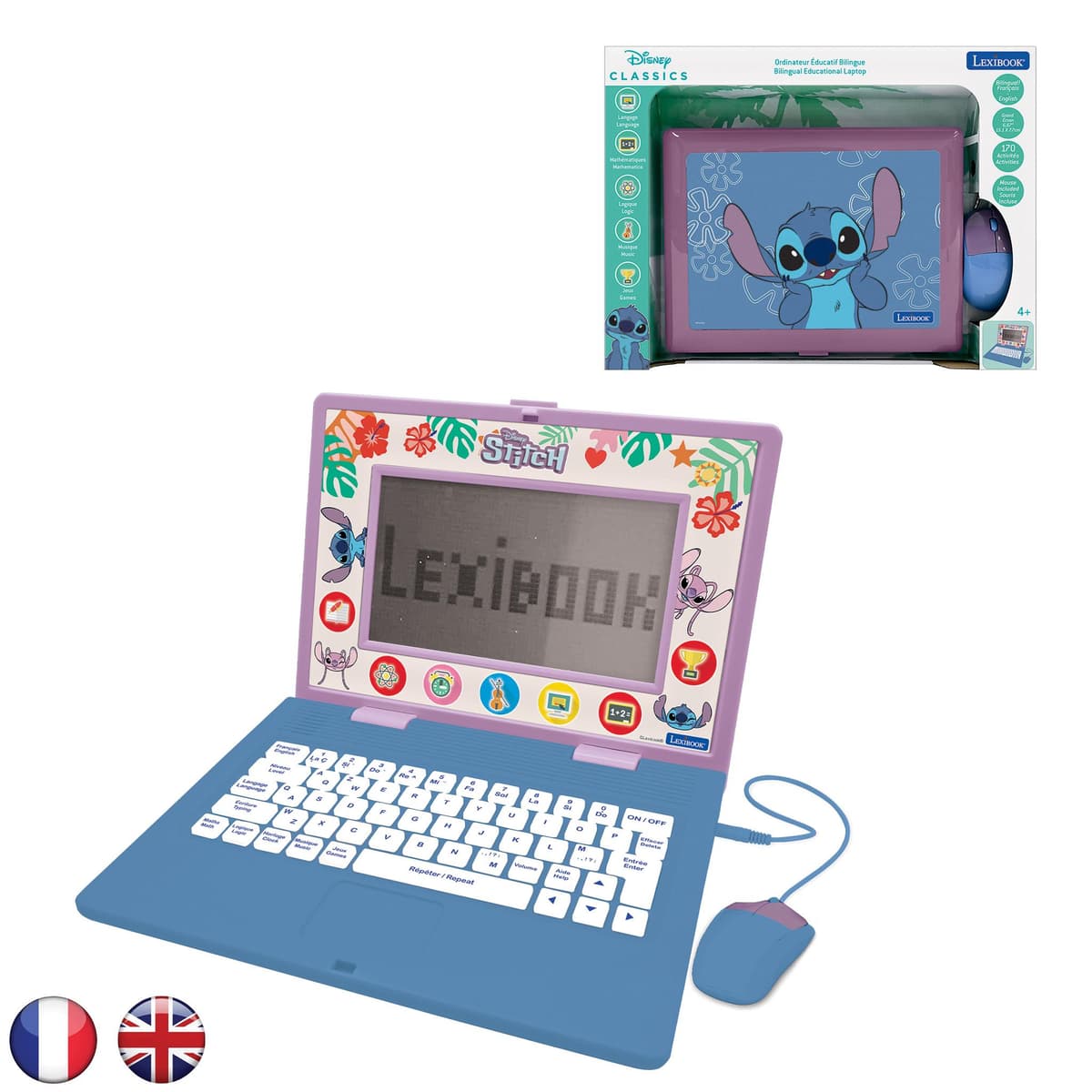 Stitch Computer Toy Stitch bilingual educational computer with 170 activities in English ...