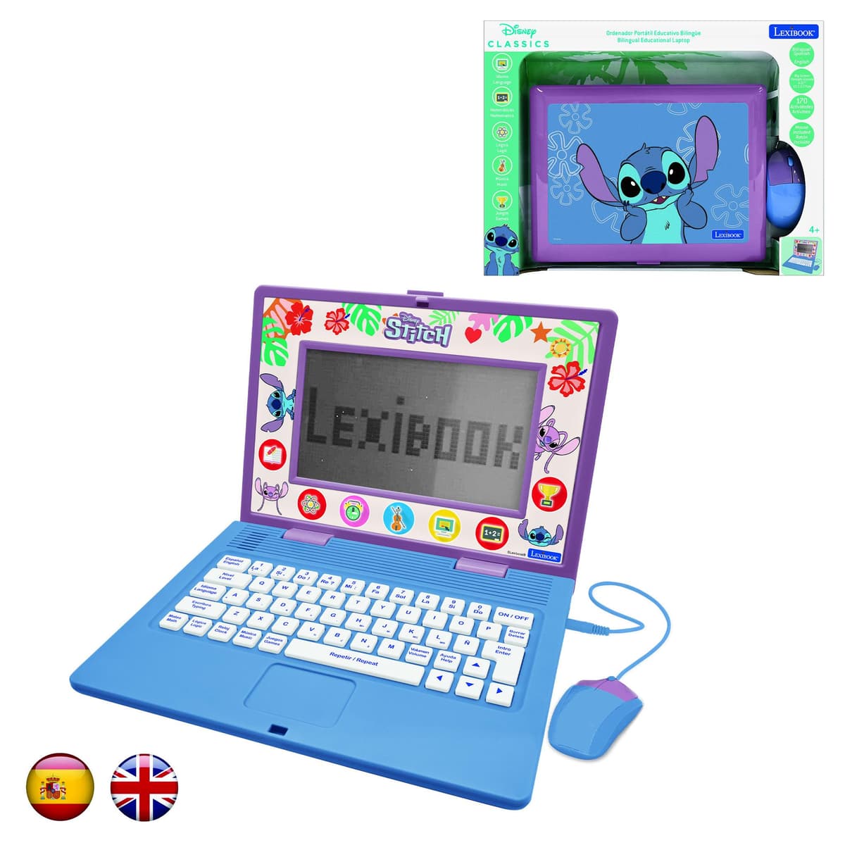 Stitch Computer Toy Stitch bilingual educational computer with 170 activities in English ...