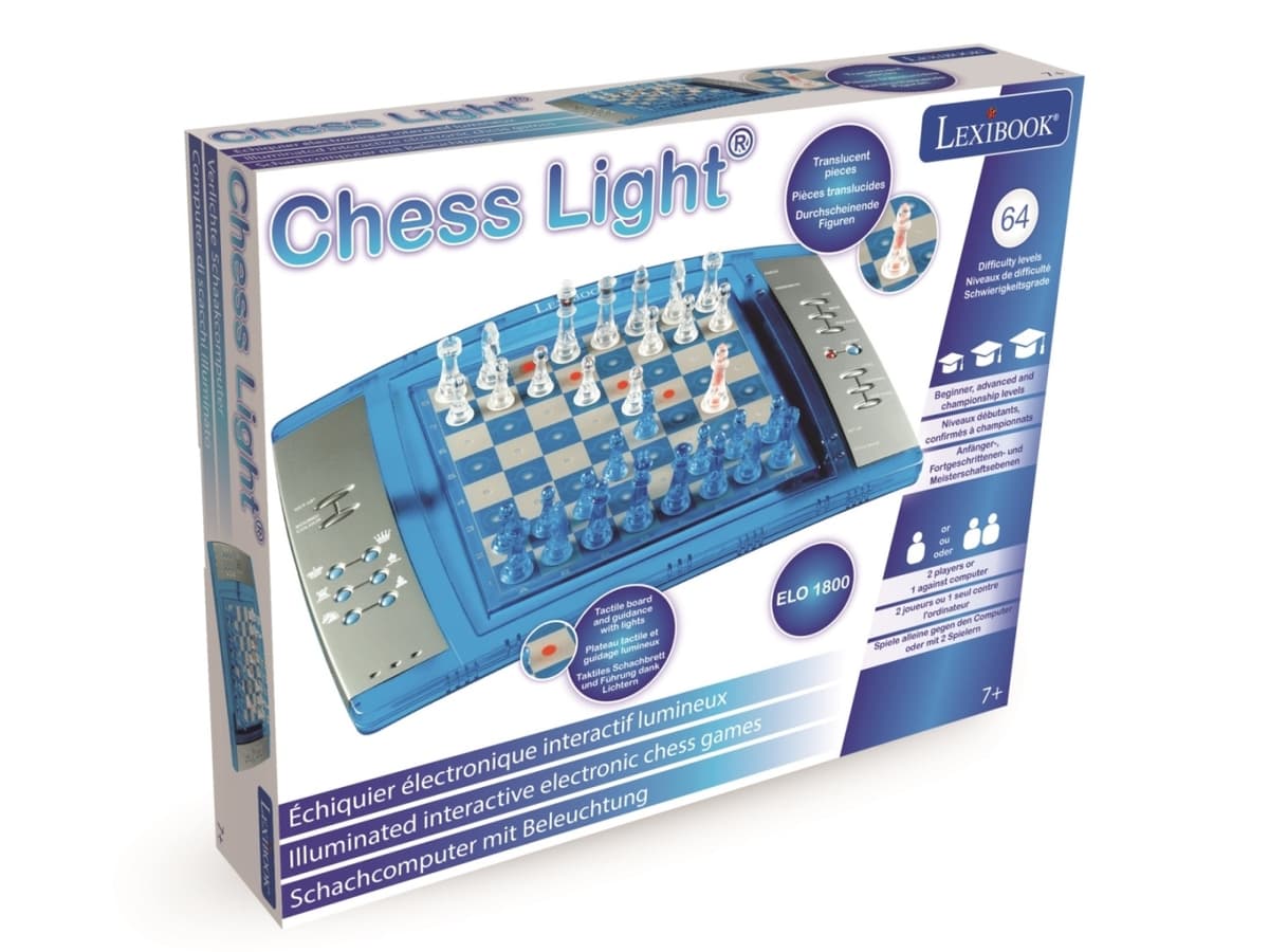 Light Chess ChessLight® Electronic Chess Game with Lights and transluscent chess ...
