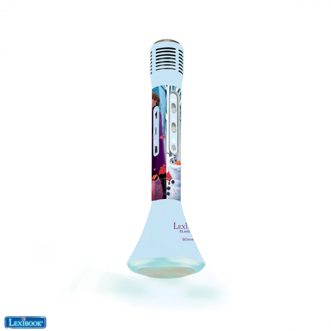 Karaoké La Reine des Neiges - LEXIBOOK - Effets lumineux et sonores - 2  microphones inclus bleu - Lexibook