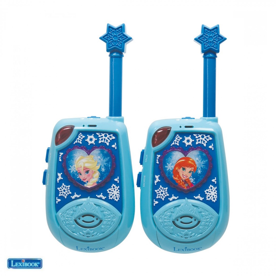 tekort Beeldhouwer Baby Talkies-walkies 2 km Disney La Reine des Neiges avec Elsa et Anna en 3D  rubber