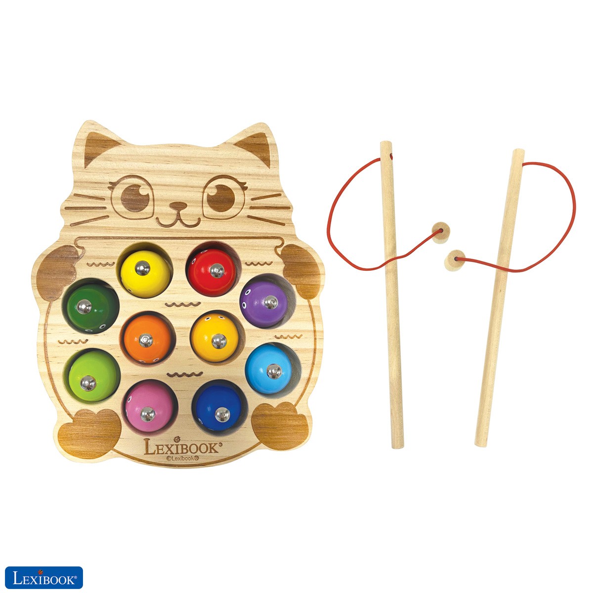 Bio Toys Wooden Cat fishing game