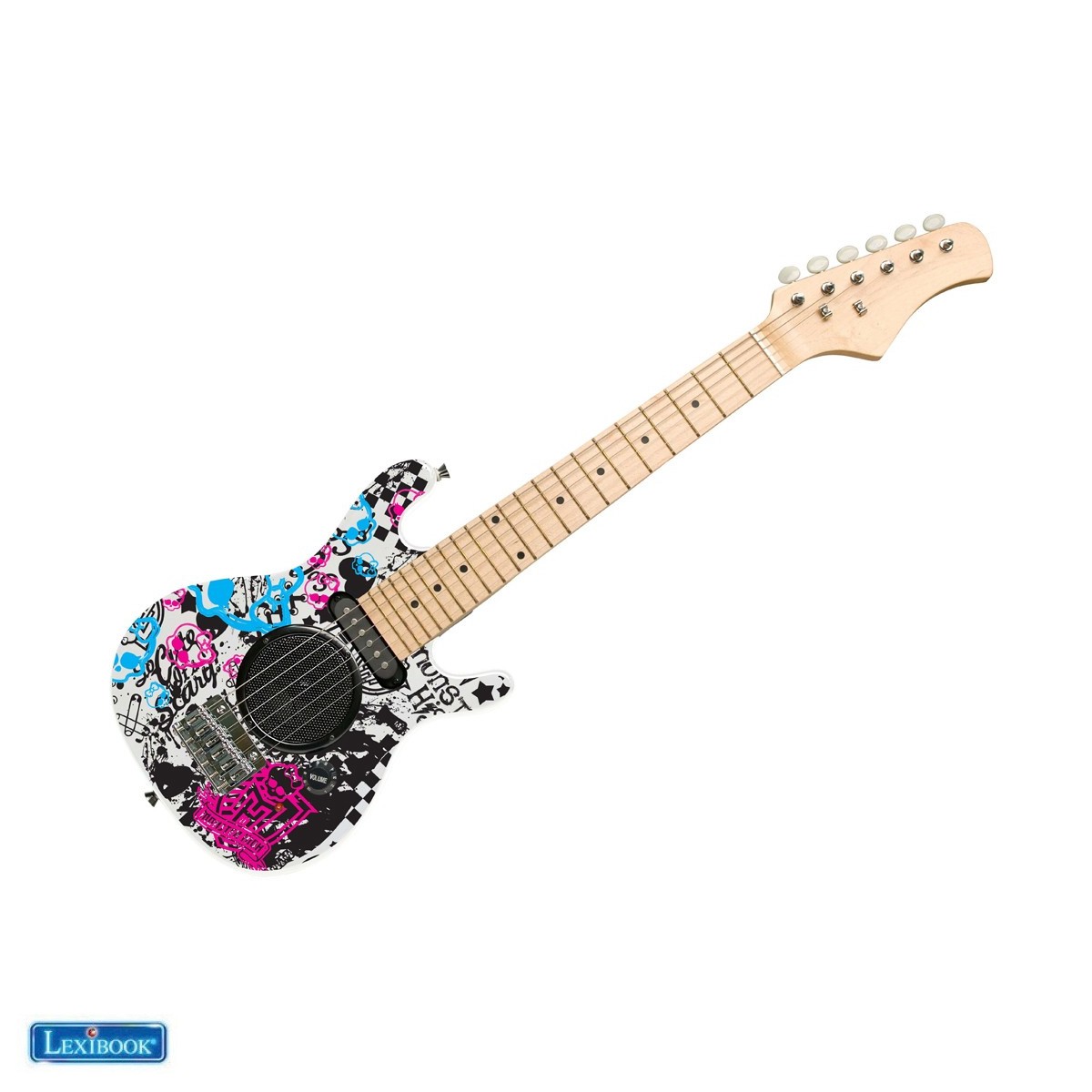 Guitare électrique avec ampli intégré 6W, design 100% girly 