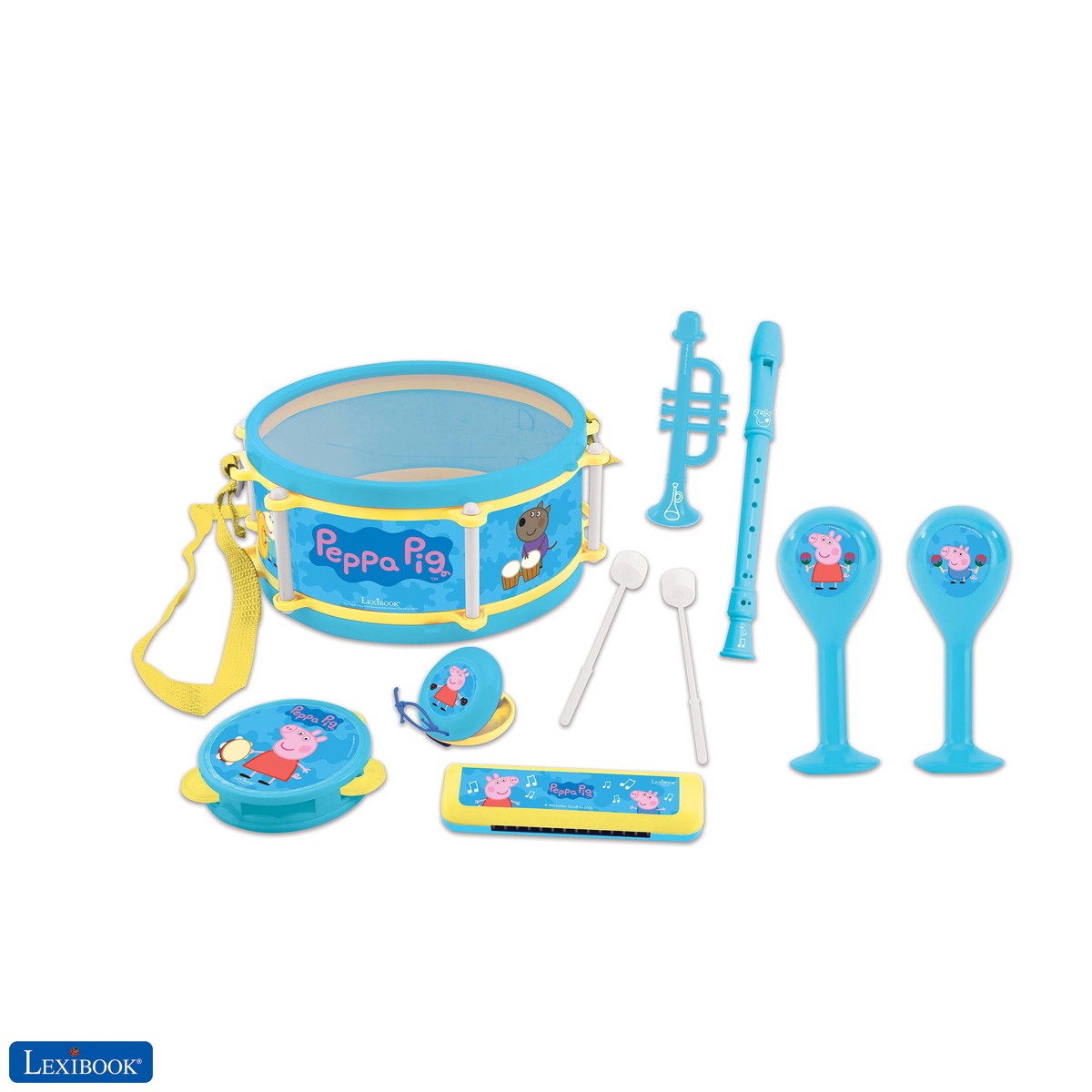 Peppa Pig Georges Musical Toy, Set of 7 music instruments