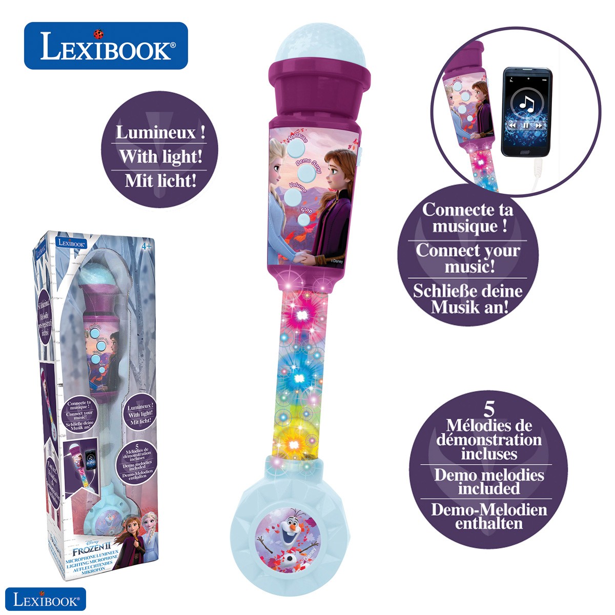 Frozen Lighting Microphone for children