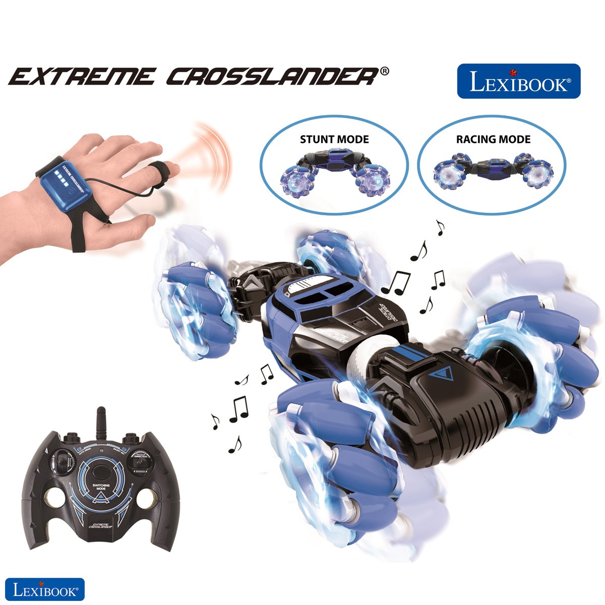 Extreme Crosslander luminous all-terrain radio controlled car