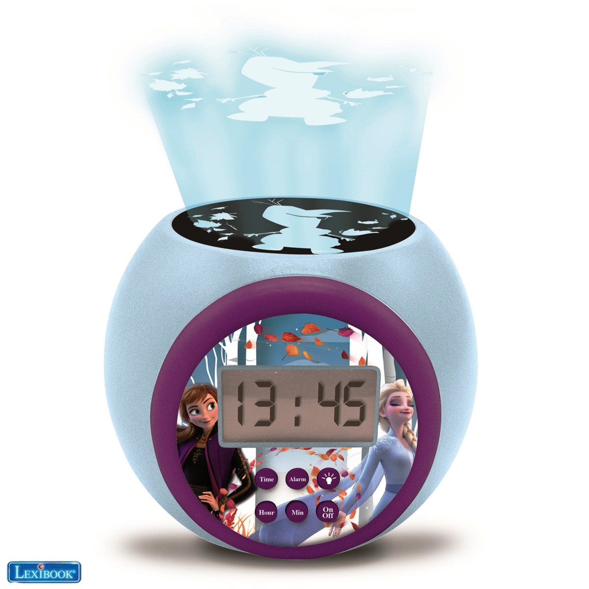  Projector Alarm Clock Disney Frozen 2 Anna Elsa with snooze function and alarm function
