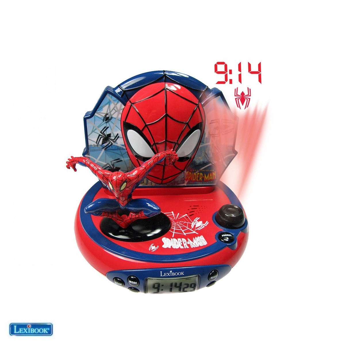 Spiderman Reloj Proyector Digital con 20 Proyecciones Lexibook DMW050SP -  Juguetilandia