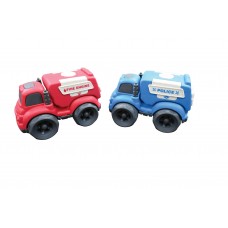 Toy cars partially made of wheat fibers - Police and Firefighter for children 