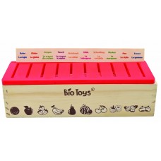 Bio toys - Vocabulary box– Wooden sorting box EN/FR