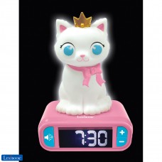 Kitten Digital Alarm Clock for kids with Night Light Snooze