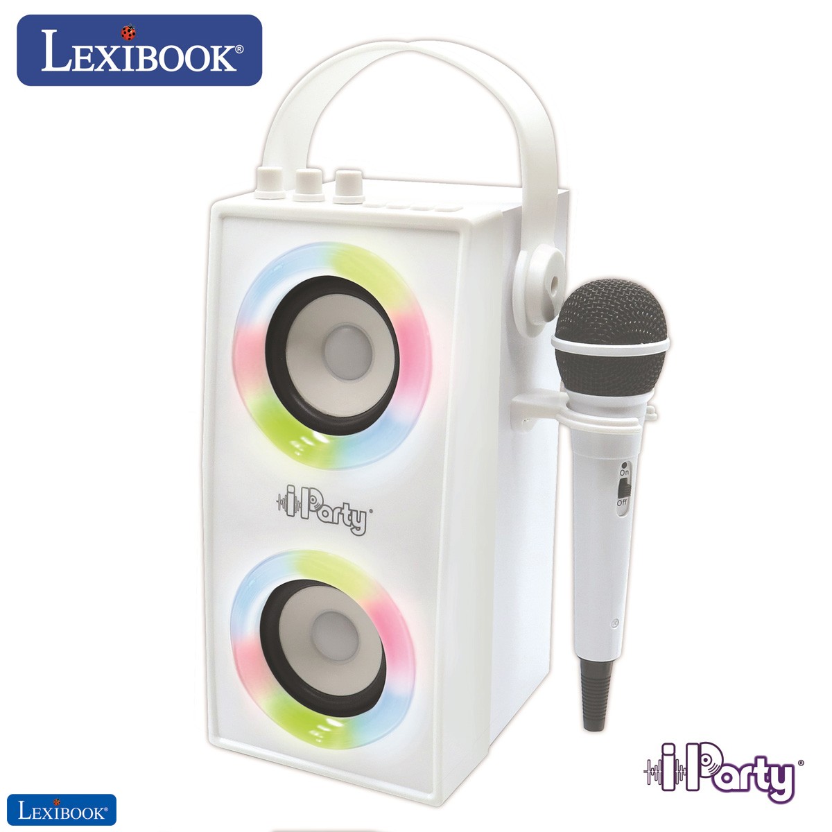 iParty - Tragbarer Bluetooth-Lichtlautsprecher mit Mikrofon