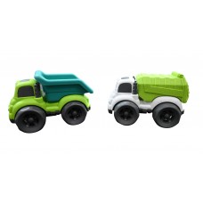 Spielzeugautos zum Teil aus Weizenfasern hergestellt