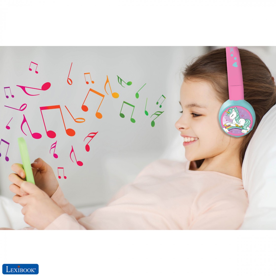 SVYHUOK Licorne Casque Audio Enfant, Casque Bluetooth sans Fil