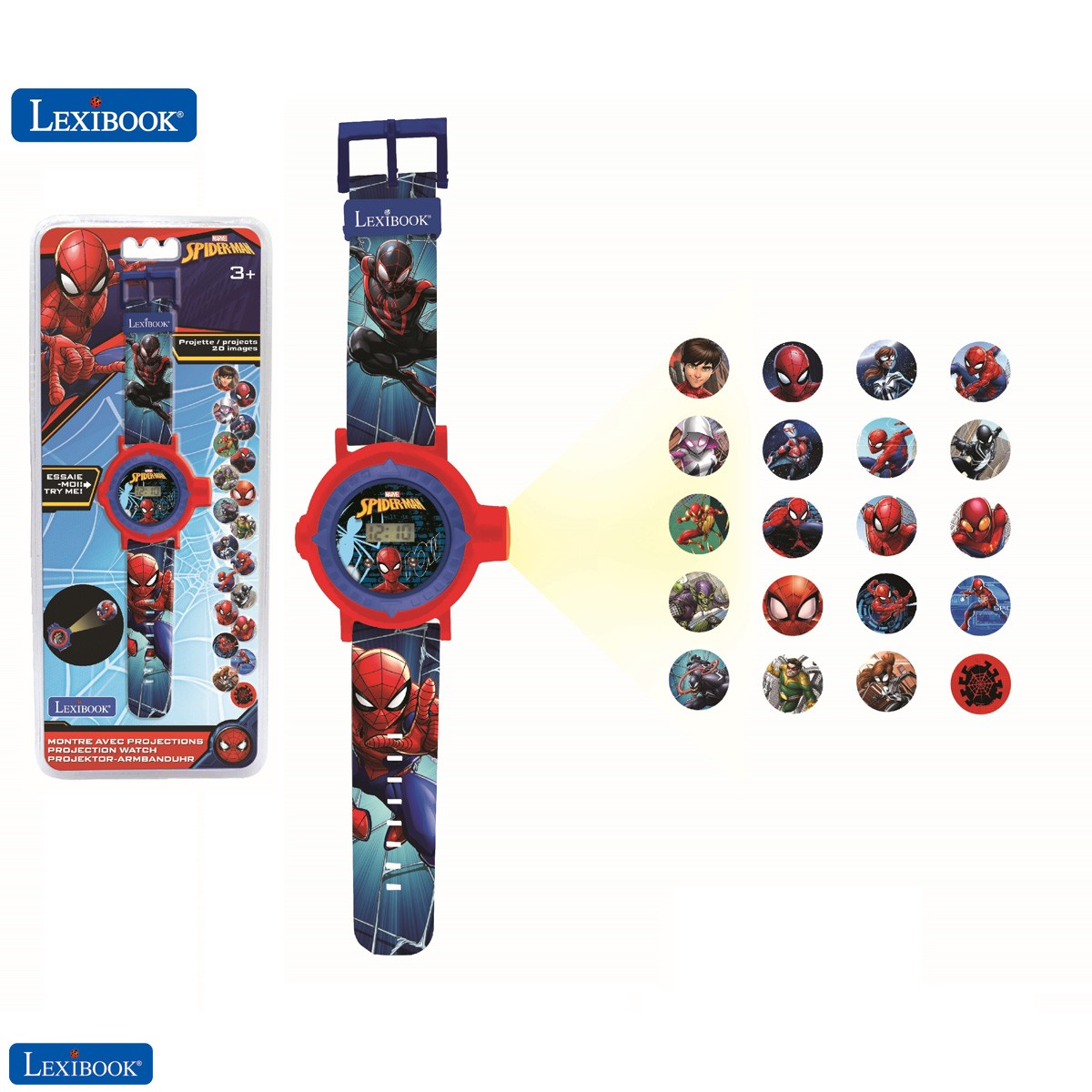 Spider-Man Montre bracelet ajustable écran digital