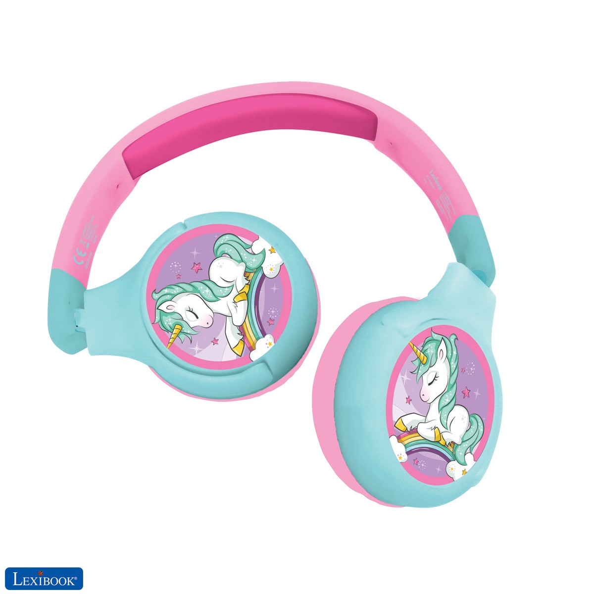 Licorne Unicorn Casque Audio Enfant 2-en-1 Bluetooth et Filaire