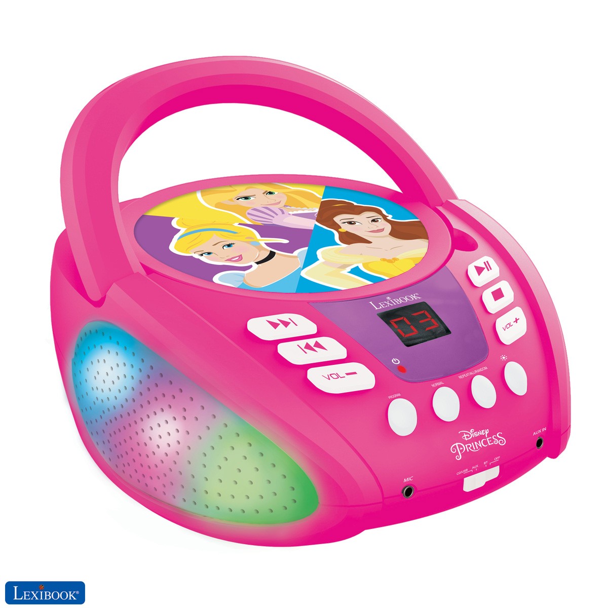 Disney Princesses - Lecteur CD Bluetooth pour enfants
