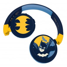 Casque Batman Audio 2-en-1 Bluetooth & Filaire avec micro et bouton de contrôle