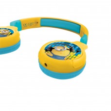 Minions Casque Audio Enfant 2-en-1 Bluetooth et Filaire Stéréo