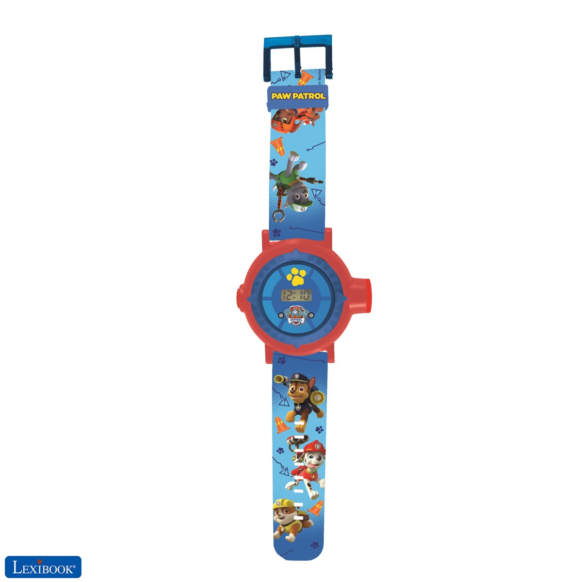 Paw Patrol La Patrulla Canina Chase Reloj correa ajustable pantalla digital  con 20 proyecciones de Chase