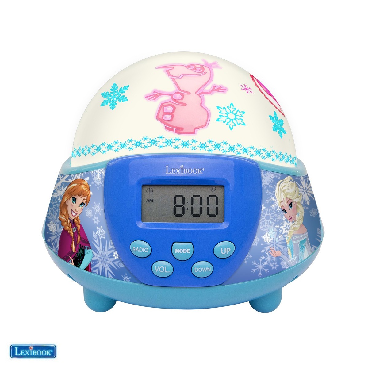 Disney Frozen 2 Radio Despertador Proyector Digital LCD Pantalla Kids 