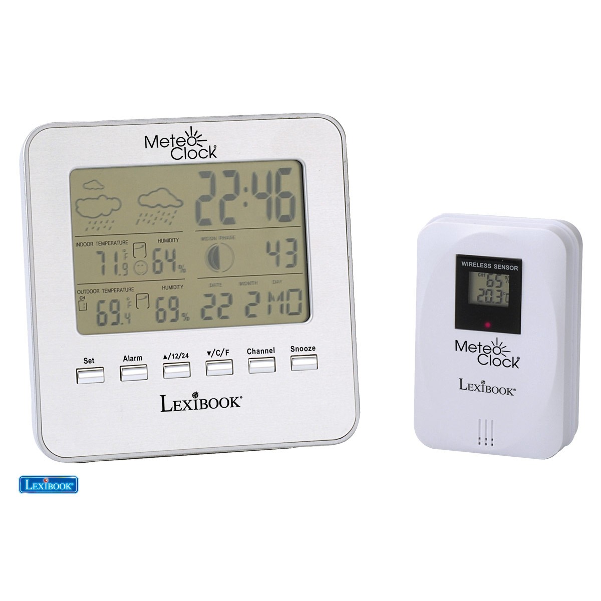 SM940-02 - Station météo MeteoClock Silver - vue 1