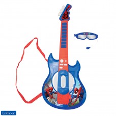 Spider-Man Guitarra electrónica luminosa con micrófono