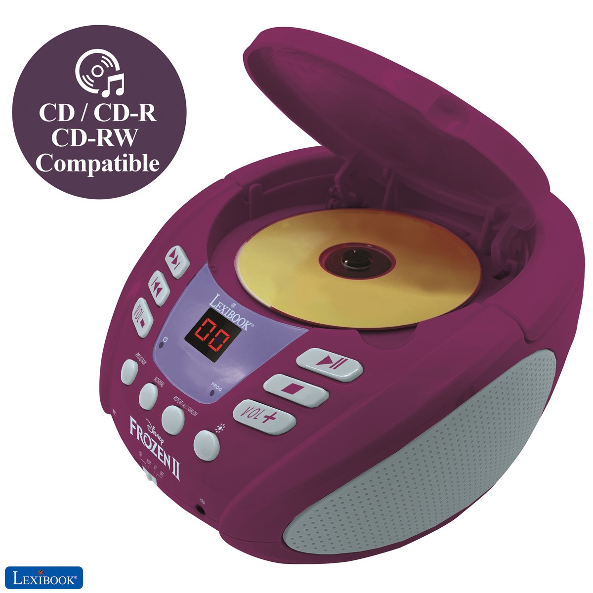 Disney Frozen 2 - Lettore CD Bluetooth per bambini 