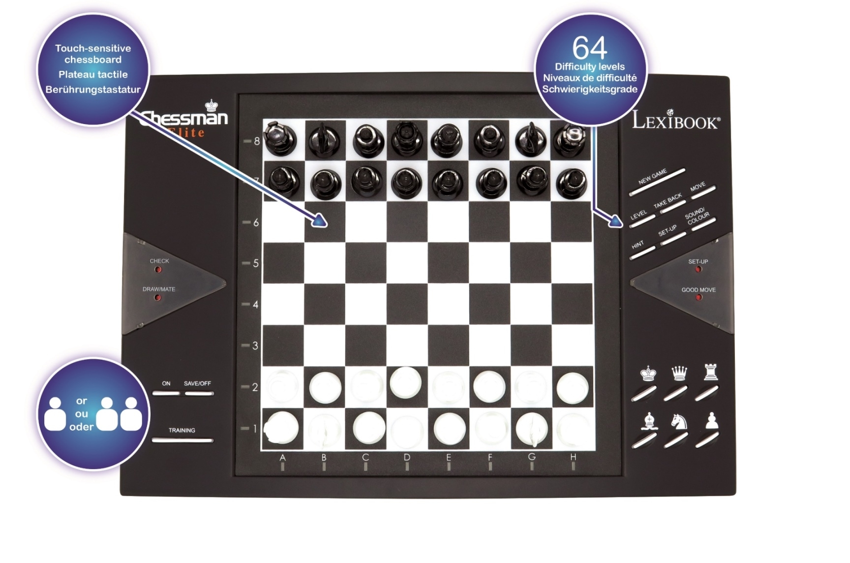 Lexibook ChessMan Elite Electronic Chess Game image number null