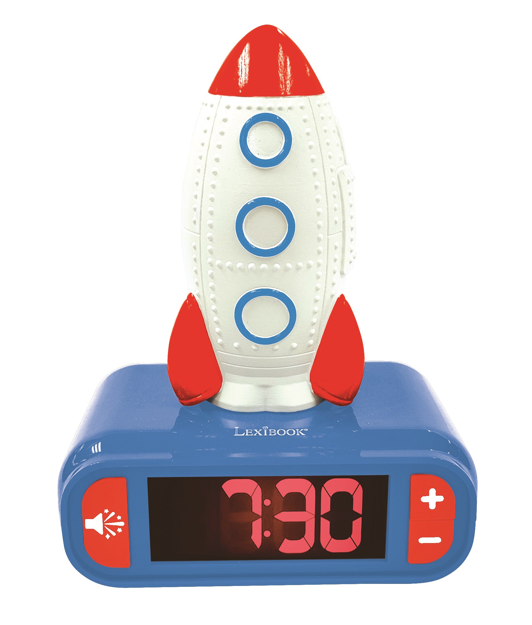 Lexibook Rocket Digital Alarm Clock and Nightlight