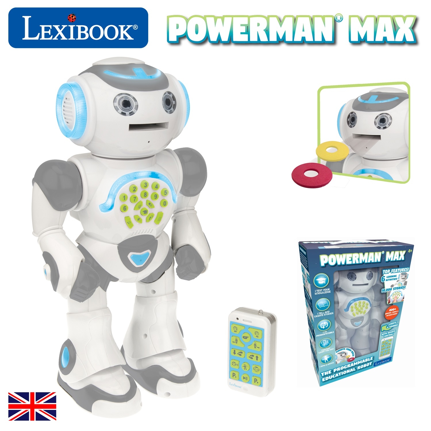 Lexibook POWERMAN Max Educational Robot with Remote Control
